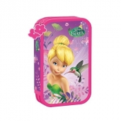 Piórnik podwójny Disney Wróżki z wyposażeniem