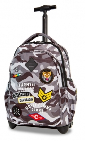 CoolPack - Junior - Plecak młodzieżowy na kółkach - Camo Black (Badges) (A28111)
