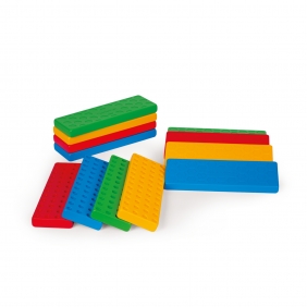 Klocki - Cegły Junior: Platformy dydaktyczne, 12szt + 16 klocków (903896)