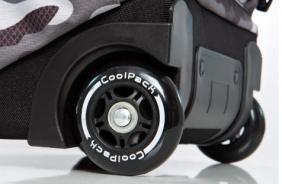 CoolPack - Junior - Plecak młodzieżowy na kółkach - Camo Black (Badges) (A28111)