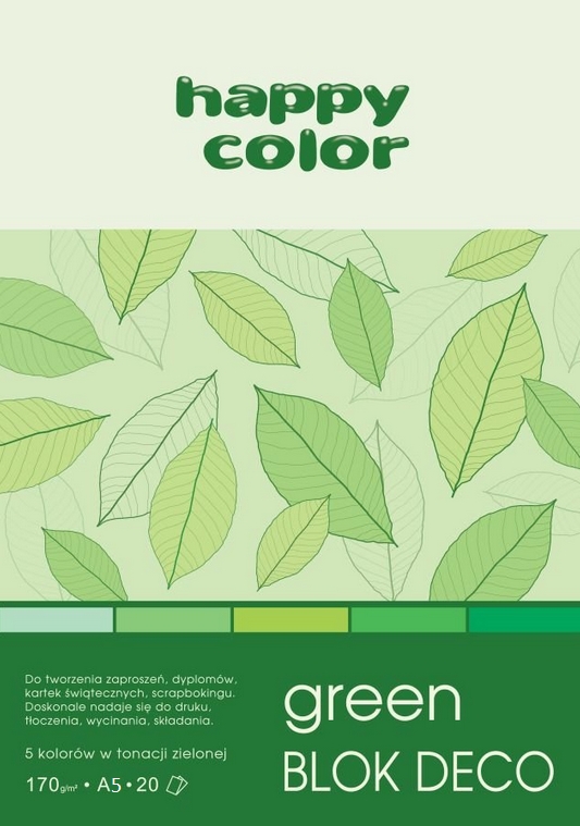 Blok Deco Green A5/20 (3717 1520-052) 