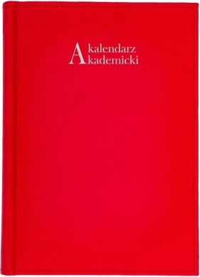 Kalendarz akademicki 2021/22 A5T Vivella czerwony