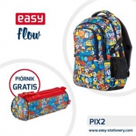 Plecak szkolny. młodzieżowy kolorowy Easy + piórnik GRATIS - Praca zbiorowa