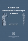 Z badań nad samorządem zawodowym w Polsce