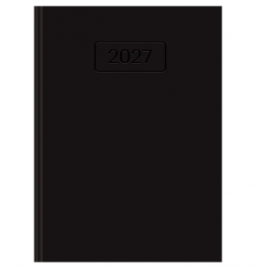 Kalendarz 2027 szefa A5 dzienny - czarny