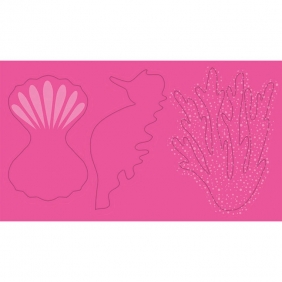 Janod, Zestaw kreatywny - 4 zwierzęta morskie z papieru 3D (J07989)