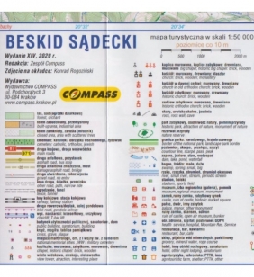 Beskid Sądecki - mapa turystyczna 1:50 000 (1553-2020)