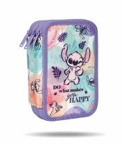 Coolpack, Piórnik Jumper 3 z wyposażeniem Disney Fashion - Stitch pastel (F067885)