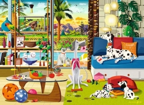 Ravensburger, Puzzle 500: Wesołe zwierzęta (12001189)