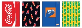 Teczka A4 z gumką Mat+UV Coca Cola, 1 szt