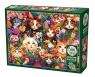 Puzzle 1000 Koty wśród kwiatów 113050 12+