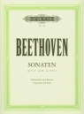 Sonaten op 5/1,2 op 69 op 102/1,2 Violoncello und Klavier Beethoven Ludwig