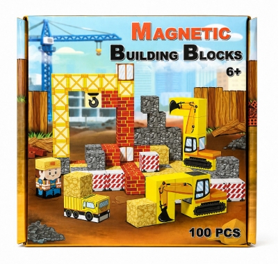 Klocki magnetyczne 100 szt