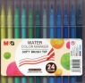 Pisak artystyczny pędzelkowy 1-4 mm wodny 24 kolory