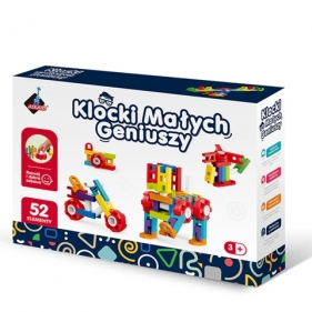 Klocki małych geniuszy. Drabinki - 52 el.