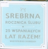 Karnet  25 rocznica ślubu  HM-200-1377