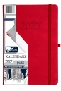 Kalendarz 2027 A5 tygodniowy Jazz - czerwony