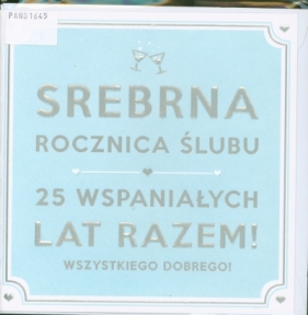 Karnet 25 rocznica ślubu HM-200-1377