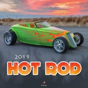 Kalendarz ścienny kwadrat Hot Rod 2019