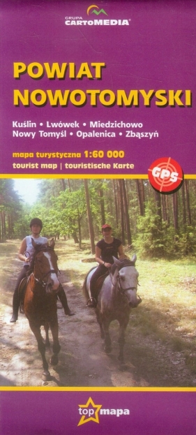 Powiat Nowotomyski mapa turystyczna 1:60 000