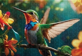 Puzzle 250: Colourful Nature 8 - Humming Bird