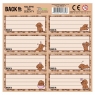 Nalepki na zeszyty BackUp 7 A17 (25szt) DERFORM
