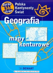 Geografia Mapy konturowe Polska, kontynenty, świat - <br />