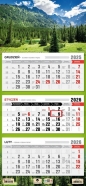 Kalendarz 2026 trójdzielny płaska główka - Tatry