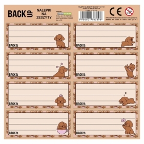 Nalepki na zeszyty BackUp 7 A17 (25szt) DERFORM