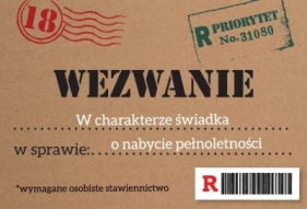 Zaproszenie Urodziny Osiemnastka ZA-104 (10szt.)
