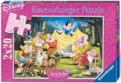 Puzzle 2x24 Królewna Śnieżka i krasnoludki (088898)