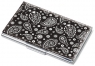 Etui na wizytówki TROIKA PAISLEY CLASSIC - chromowany metal z designerskim