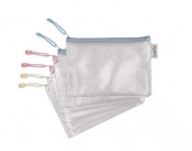 Teczka zapinana na zamek A5 pastel 6szt mix