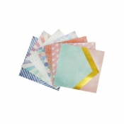 Zestaw papierów dekoracyjnych - pastelowe