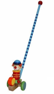 Pchanka Drewniana Klaun z bębenkiem (1572899)