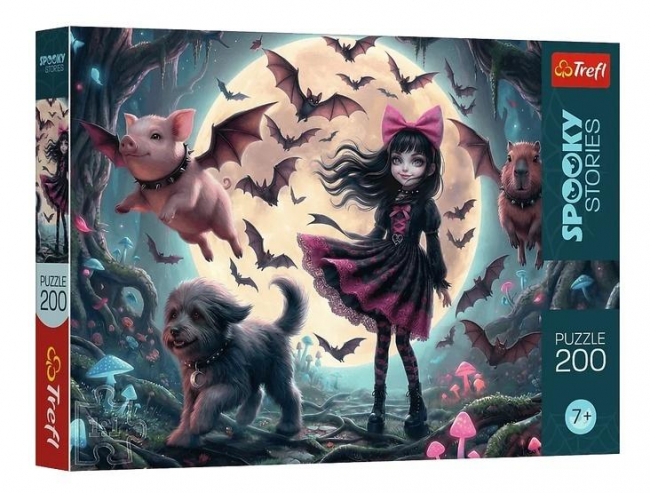 <img src='https://webimage.pl/pics/899/3/d5900511133899.jpg' style='height:440px' /> Puzzle 200 Spooky Stories - Księżycowe... TREFL