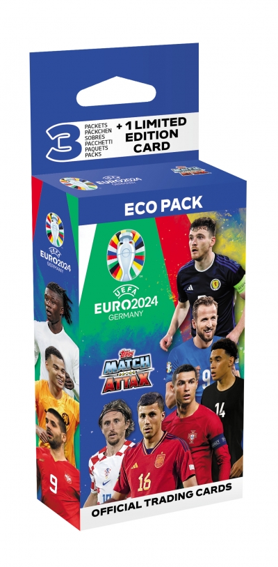 <img src='https://webimage.pl/pics/899/7/d5053307067899.jpg' style='height:440px' /> Euro 2024 Topps Cards eco pack 1 szt. mix