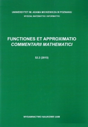 Functiones et Approximatio. Commentarii Mathematici 52.2 (2015) - <br />