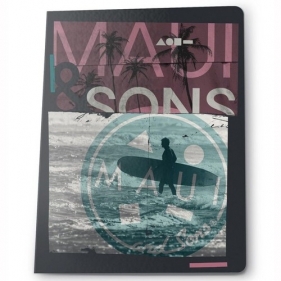 Zeszyt A4 Maui and Sons 96 kartek w kratkę 5 sztuk (MAUI-1003)