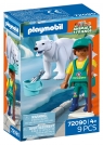  Playmobil Zoo Niedźwiedź polarny i opiekun 720904+