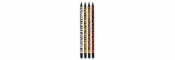Ołówek Safari z gumką czarne drewno, mix