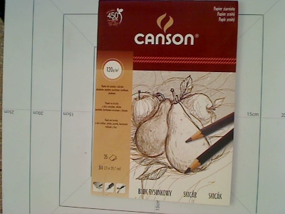Blok rysunkowy Canson A4 biały 25 120g (6666-187)