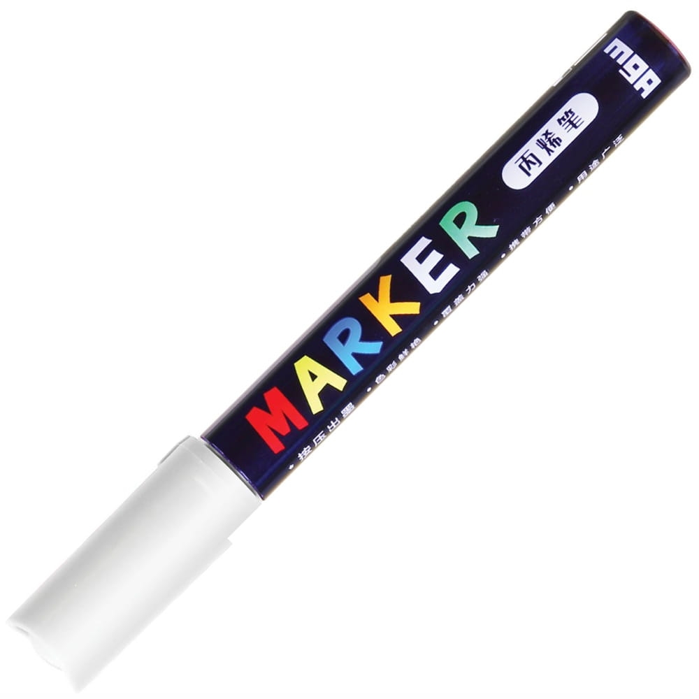 Marker permanentny M&G - biały (MG APL100-0)