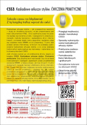 CSS3 Kaskadowe arkusze stylów Ćwiczenia praktyczne - Wrotek Witold