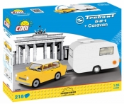 Klocki Cars Trabant 601 + Przyczepa kempingowa (24590)