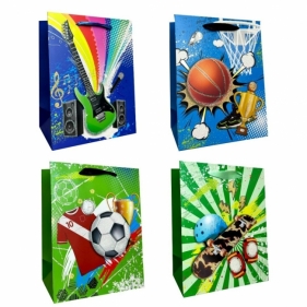 Torebka prezentowa dziecięca M brokat mix