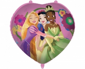 Balon foliowy 46cm Serce Princess Live Your Story