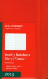 Moleskine 2013 Pocket Hard Cover Red Weekly Planner+Notes