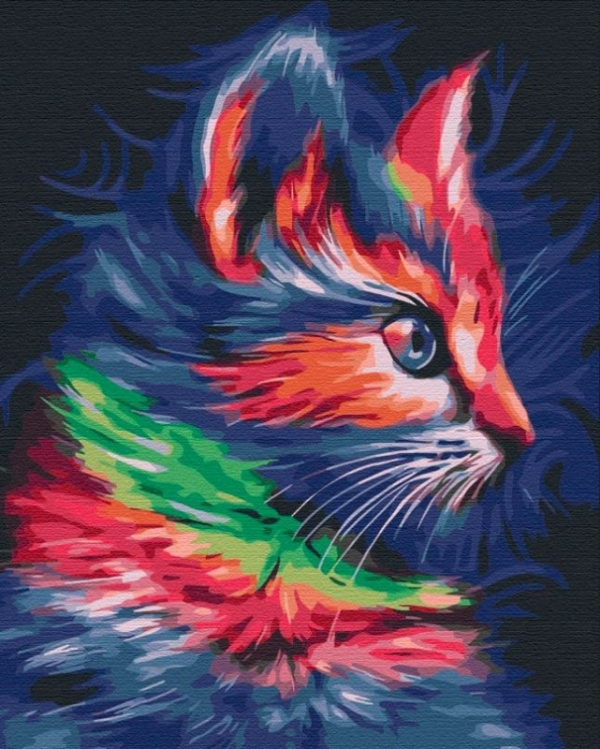 Obraz Malowanie po numerach - Sztuka kota (BS51903)