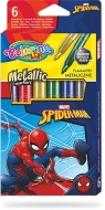  Flamastry metaliczne Colorino Kids 6 kolorów Spiderman